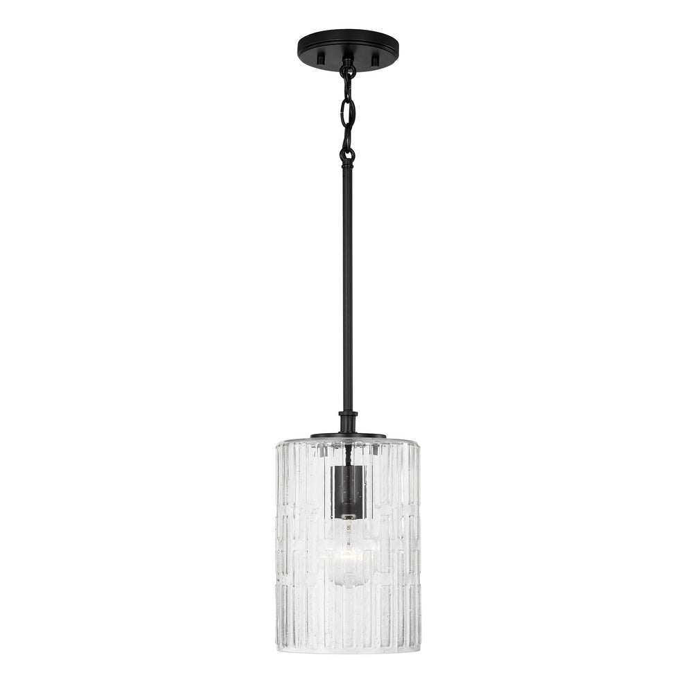 Capital Lighting - One Light Pendant - Emerson - Matte Black- Union Lighting Luminaires Decor