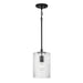 Capital Lighting - One Light Pendant - Emerson - Matte Black- Union Lighting Luminaires Decor