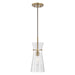 Capital Lighting - One Light Pendant - Mila - Aged Brass- Union Lighting Luminaires Decor