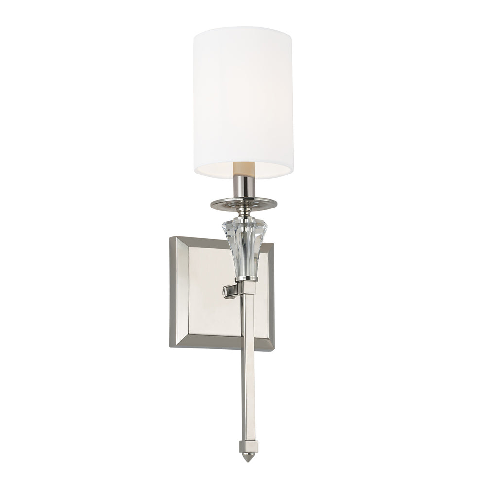 Capital Lighting - One Light Wall Sconce - Laurent - Polished Nickel- Union Lighting Luminaires Decor