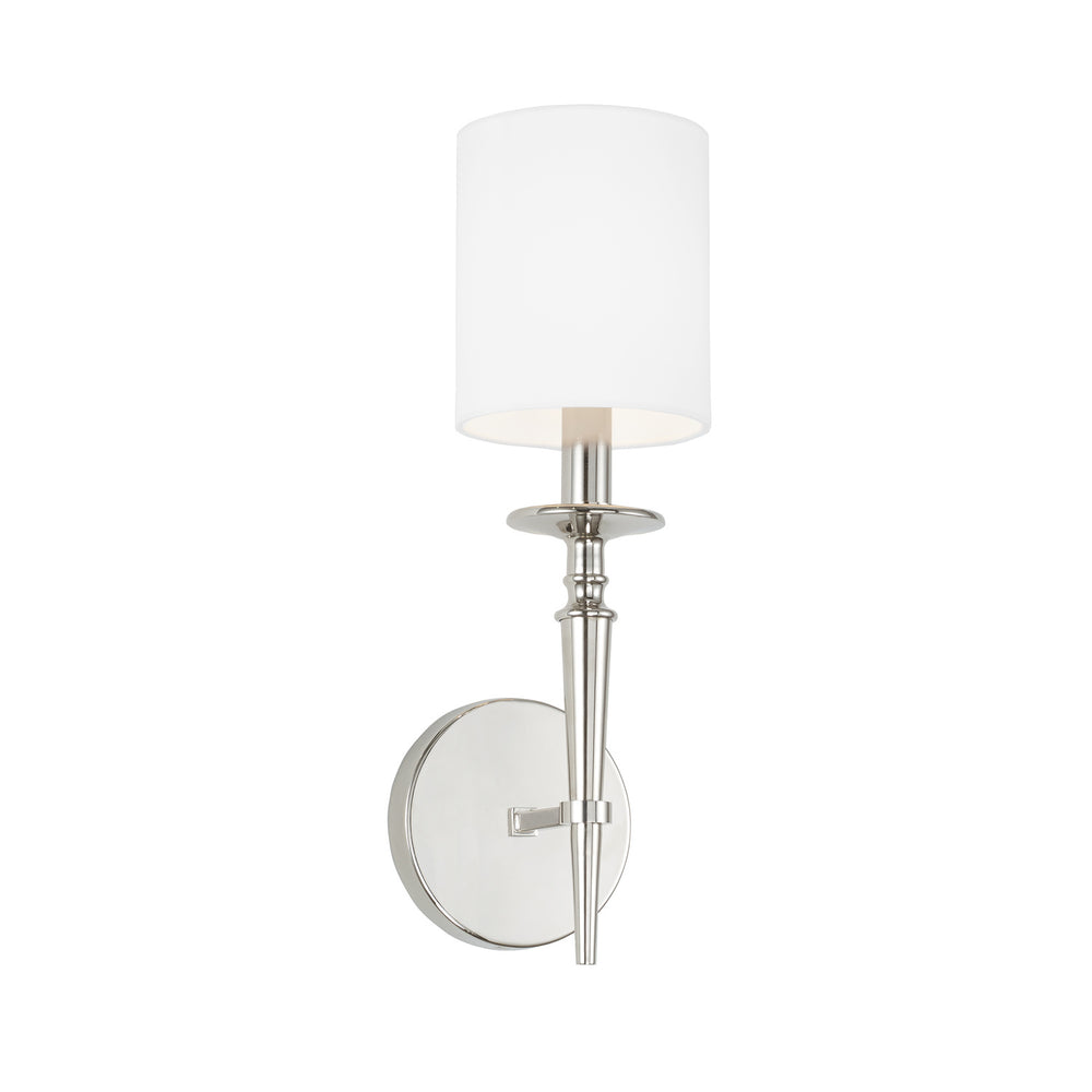 Capital Lighting - One Light Wall Sconce - Abbie - Polished Nickel- Union Lighting Luminaires Decor