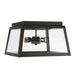Capital Lighting - Three Light Outdoor Flush Mount - Leighton - Oiled Bronze- Union Lighting Luminaires Decor