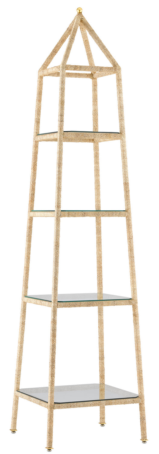 Currey and Company - Etagere - Narra - Natural/Contemporary Gold Leaf- Union Lighting Luminaires Decor