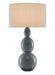 Currey and Company - One Light Table Lamp - Cymbeline - Steel Blue- Union Lighting Luminaires Decor