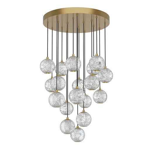 Alora Canada - LED Pendant - Marni - Natural Brass|Polished Nickel- Union Lighting Luminaires Decor