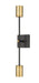 Z-Lite Canada - Two Light Wall Sconce - Calumet - Matte Black / Olde Brass- Union Lighting Luminaires Decor