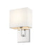 Z-Lite Canada - One Light Wall Sconce - Saxon - Polished Nickel- Union Lighting Luminaires Decor