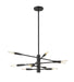 Z-Lite Canada - Ten Light Chandelier - Ascension - Matte Black- Union Lighting Luminaires Decor