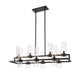 Z-Lite Canada - Ten Light Island Pendant - Datus - Matte Black- Union Lighting Luminaires Decor