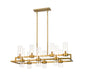 Z-Lite Canada - Ten Light Chandelier - Datus - Rubbed Brass- Union Lighting Luminaires Decor