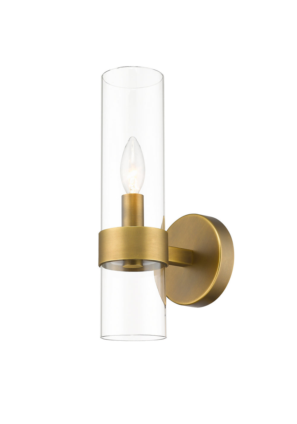 Z-Lite Canada - One Light Wall Sconce - Datus - Rubbed Brass- Union Lighting Luminaires Decor