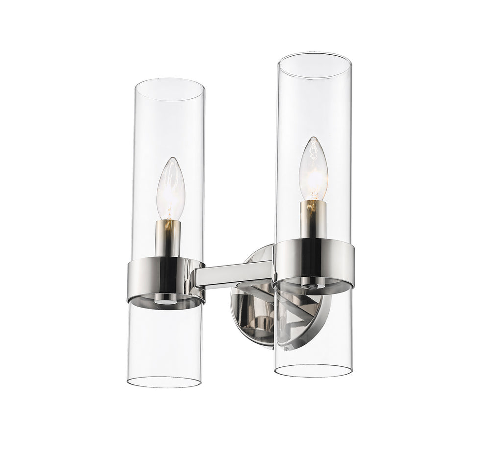 Z-Lite Canada - Two Light Wall Sconce - Datus - Polished Nickel- Union Lighting Luminaires Decor