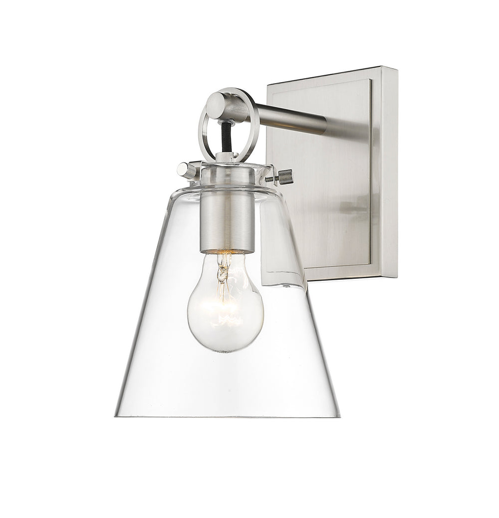 Z-Lite Canada - One Light Wall Sconce - Harper - Brushed Nickel- Union Lighting Luminaires Decor