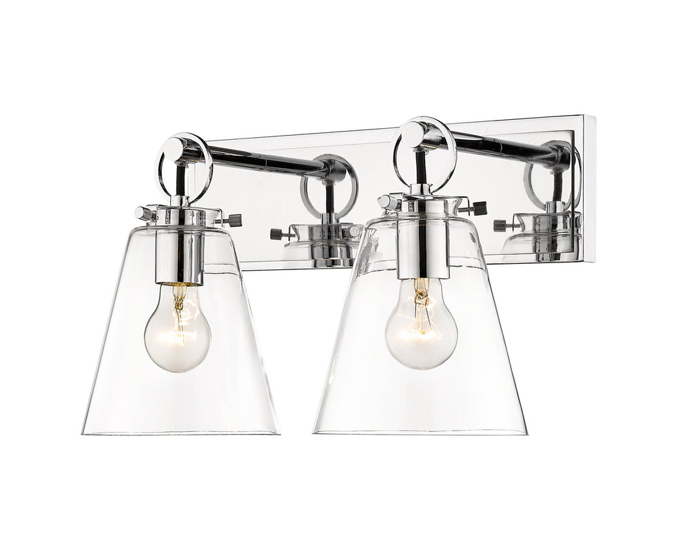 Z-Lite Canada - Two Light Vanity - Harper - Chrome- Union Lighting Luminaires Decor