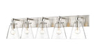 Z-Lite Canada - Five Light Vanity - Harper - Brushed Nickel- Union Lighting Luminaires Decor