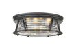 Z-Lite Canada - Four Light Flush Mount - Cape Harbor - Matte Black- Union Lighting Luminaires Decor