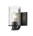 Z-Lite Canada - One Light Wall Sconce - Beckett - Matte Black- Union Lighting Luminaires Decor