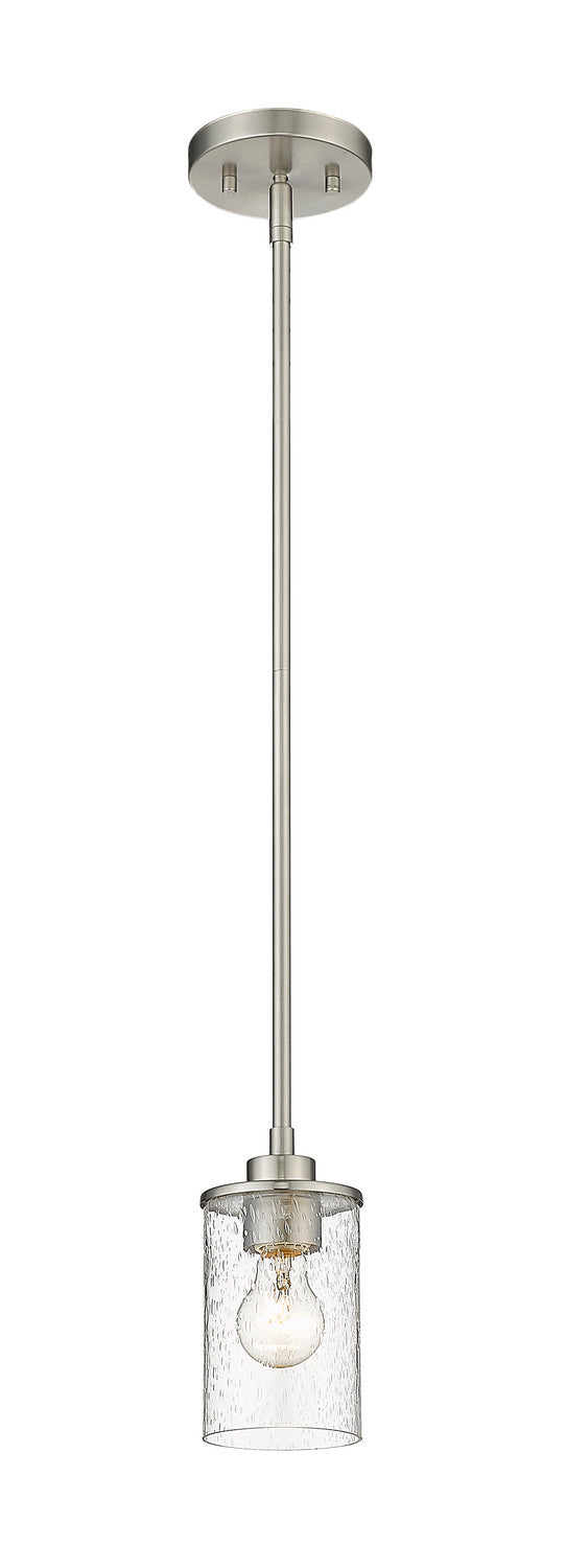 Z-Lite Canada - One Light Mini Pendant - Beckett - Brushed Nickel- Union Lighting Luminaires Decor