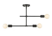 Z-Lite Canada - Three Light Semi Flush Mount - Modernist - Matte Black- Union Lighting Luminaires Decor