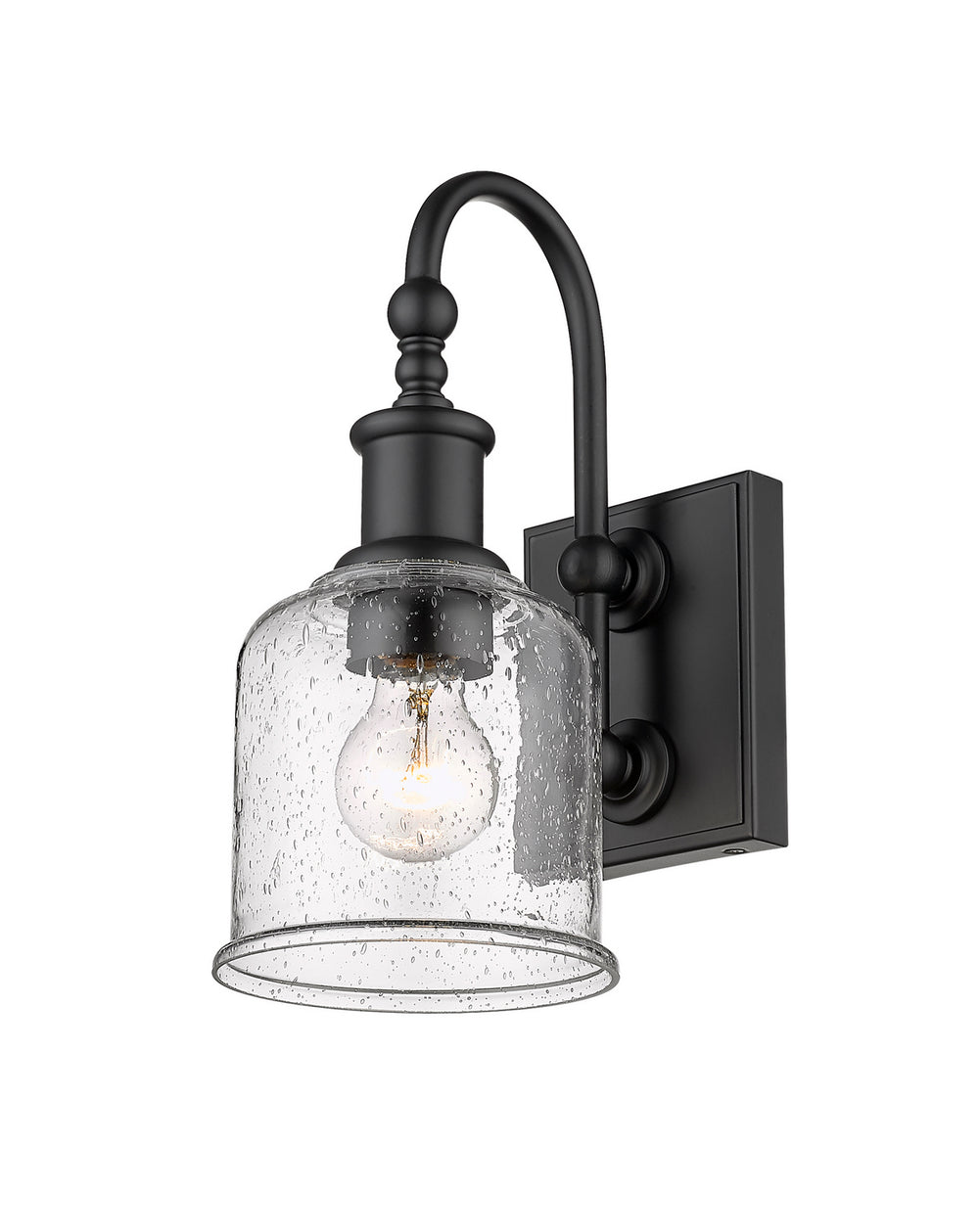 Z-Lite Canada - One Light Wall Sconce - Bryant - Matte Black- Union Lighting Luminaires Decor