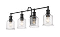 Z-Lite Canada - Four Light Vanity - Bryant - Matte Black- Union Lighting Luminaires Decor