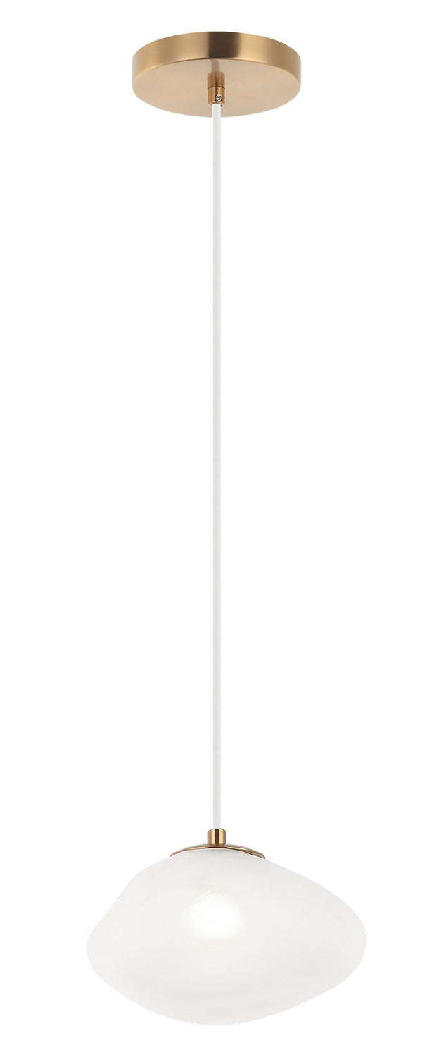 Matteo Canada - One Light Pendant - Melo - Aged Gold Brass- Union Lighting Luminaires Decor