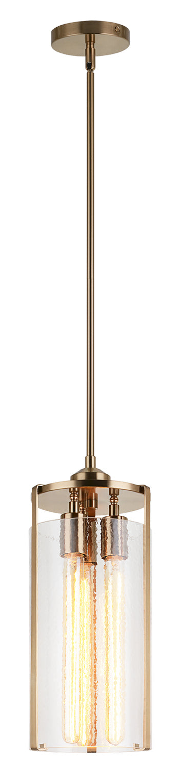 Matteo Canada - Three Light Pendant - Bayou - Aged Gold Brass- Union Lighting Luminaires Decor