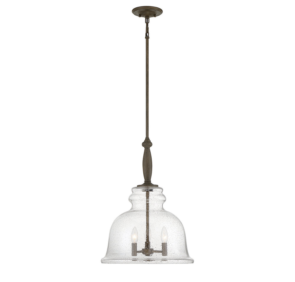Savoy House - Three Light Pendant - Chester - Mesquite- Union Lighting Luminaires Decor
