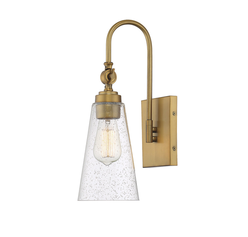 Savoy House - One Light Wall Sconce - York - Warm Brass- Union Lighting Luminaires Decor