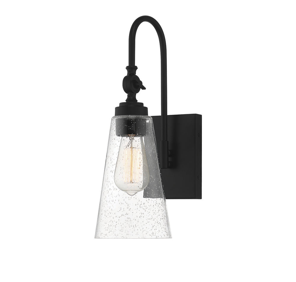 Savoy House - One Light Wall Sconce - York - Matte Black- Union Lighting Luminaires Decor