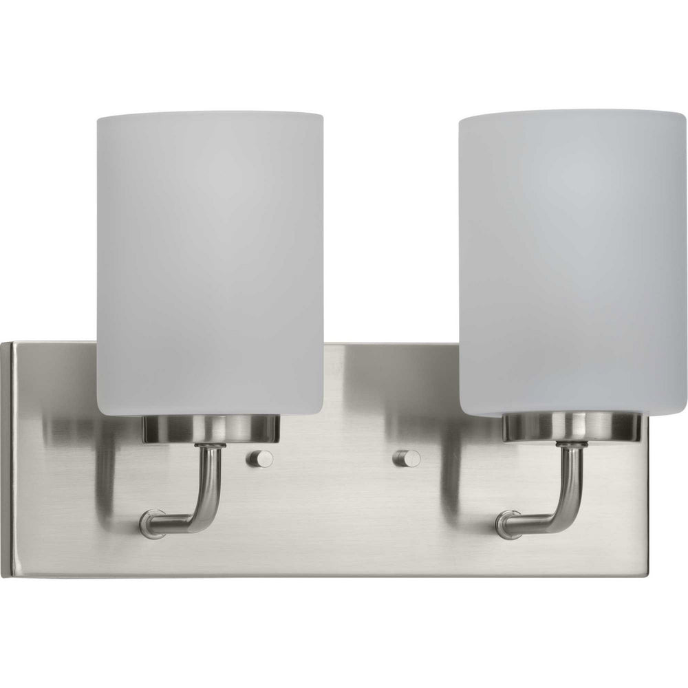 Progress Canada - Two Light Bath Bracket - Merry - Brushed Nickel- Union Lighting Luminaires Decor