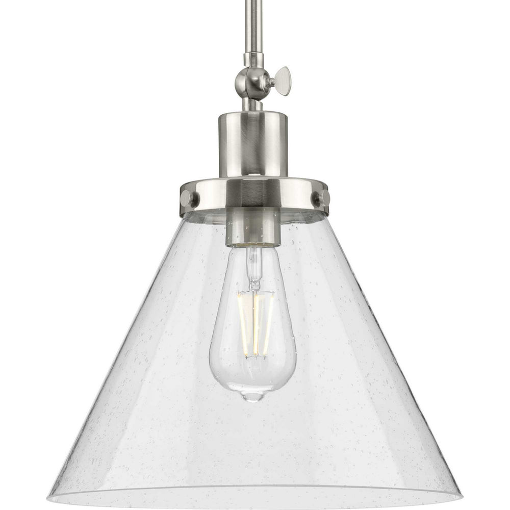 Progress Canada - One Light Pendant - Hinton - Brushed Nickel- Union Lighting Luminaires Decor