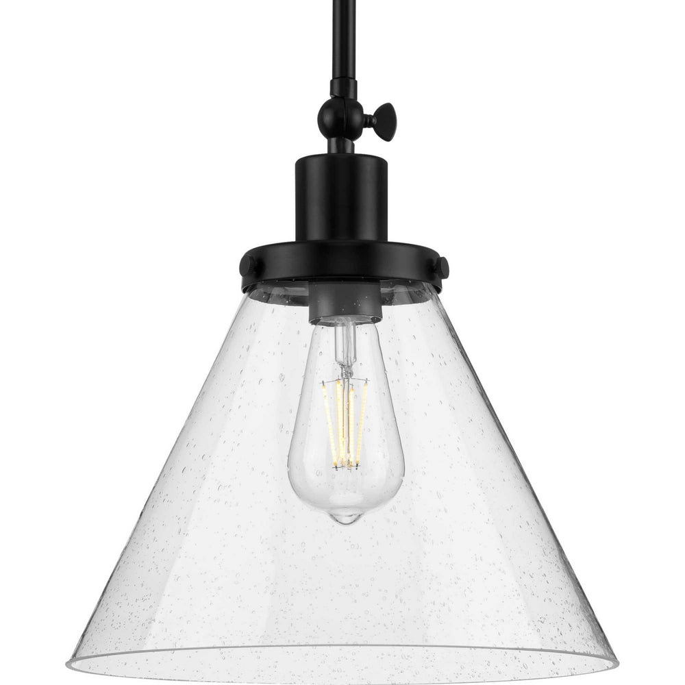 Progress Canada - One Light Pendant - Hinton - Matte Black- Union Lighting Luminaires Decor