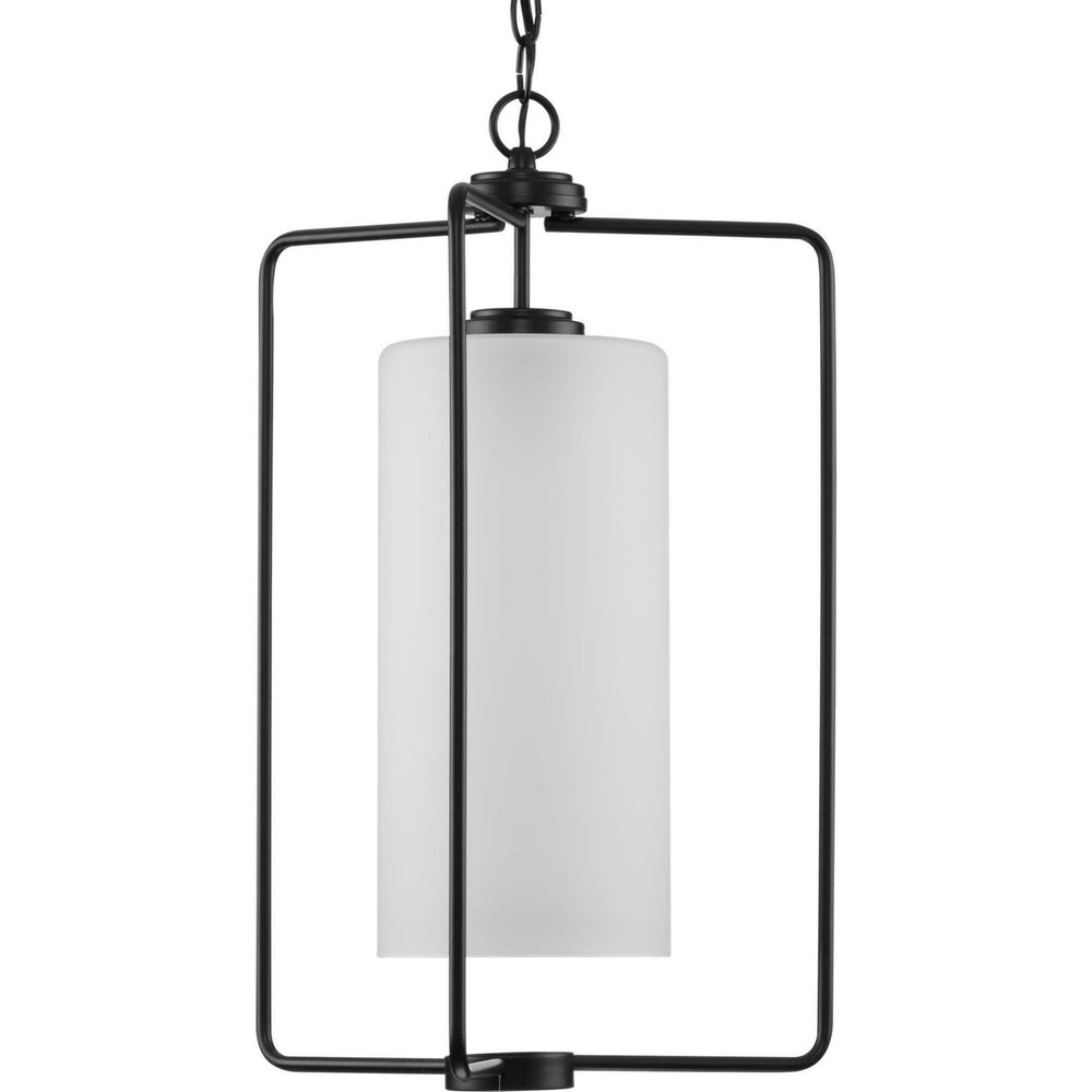 Progress Canada - One Light Foyer Pendant - Merry - Matte Black- Union Lighting Luminaires Decor