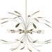 Progress Canada - Eight Light Pendant - Mariposa - Gilded Silver- Union Lighting Luminaires Decor
