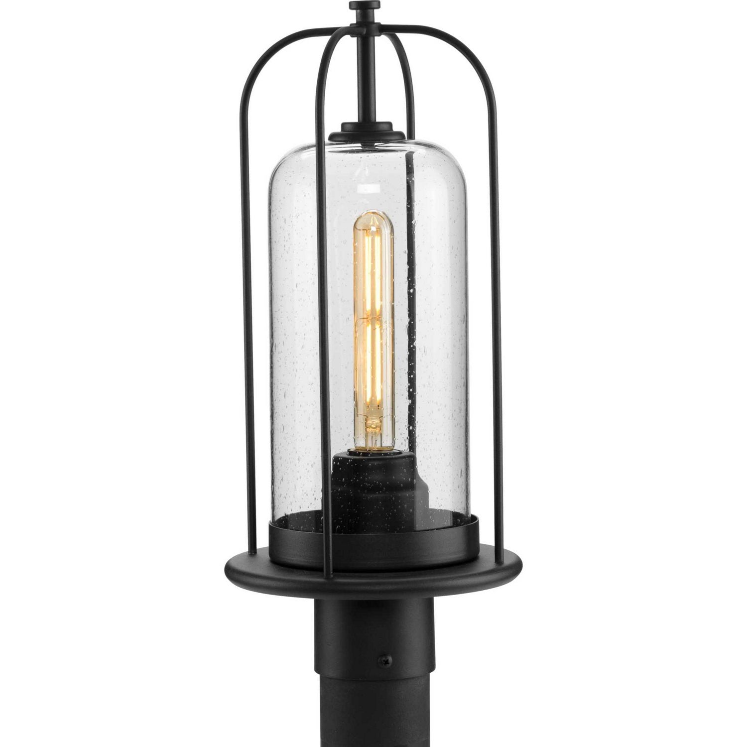 Progress Canada - One Light Post Lantern - Watch Hill - Textured Black- Union Lighting Luminaires Decor