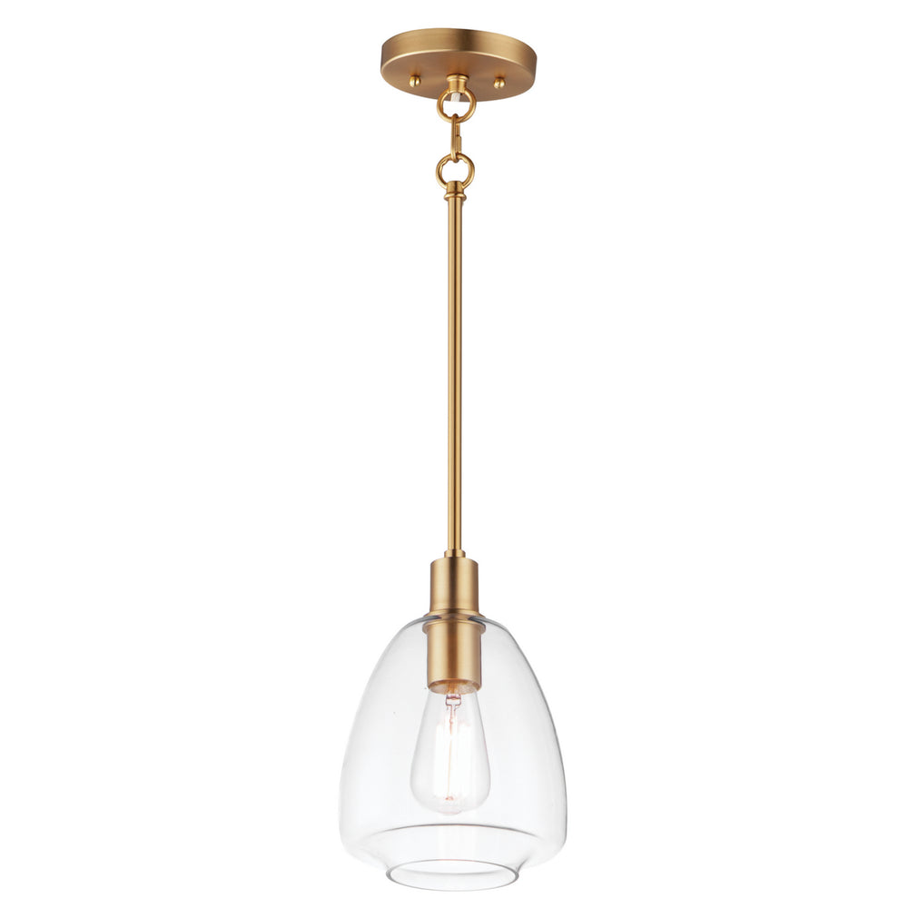 Maxim - One Light Pendant - Babylon - Satin Brass- Union Lighting Luminaires Decor