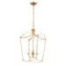 Maxim - Three Light Pendant - Plumette - Gold Leaf- Union Lighting Luminaires Decor