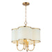 Maxim - Four Light Chandelier - Clover - Satin Brass- Union Lighting Luminaires Decor