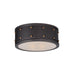 Maxim - Two Light Flush Mount - Trestle - Oil Rubbed Bronze / Antique Brass- Union Lighting Luminaires Decor