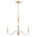 Maxim - Three Light Pendant - Clarion - Polished Chrome / Satin Brass- Union Lighting Luminaires Decor