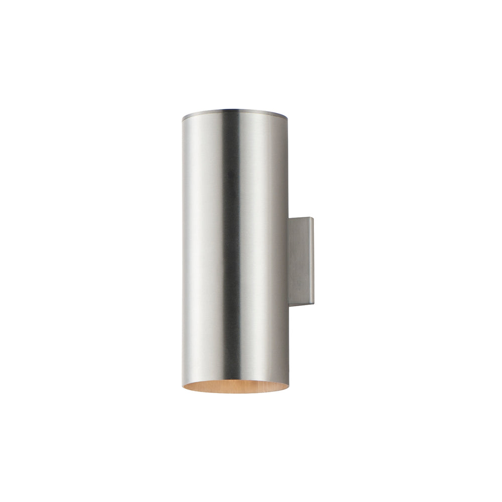 Maxim - Two Light Outdoor Wall Lantern - Outpost - Brushed Aluminum- Union Lighting Luminaires Decor