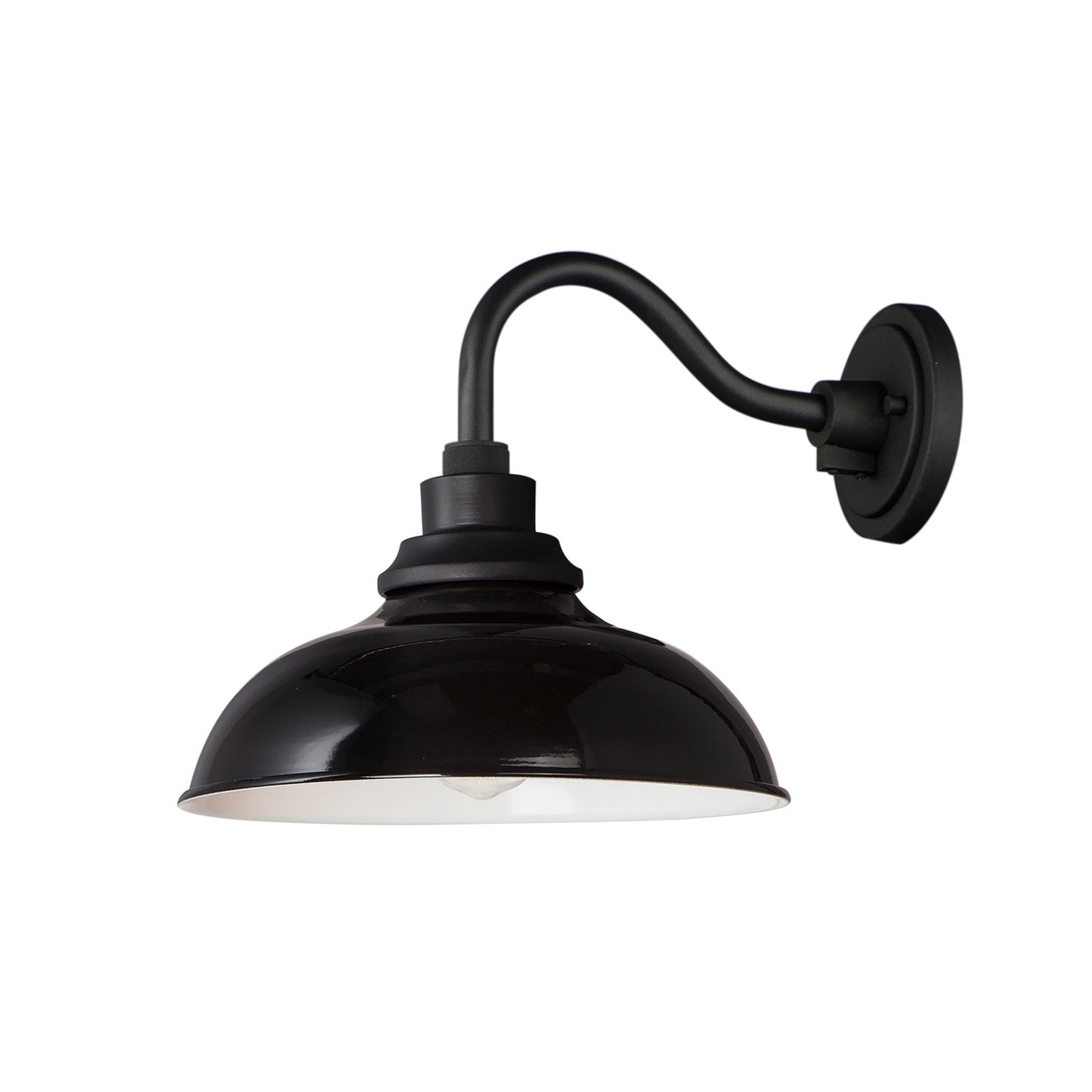 Maxim - One Light Outdoor Wall Lantern - Granville - Gloss Black / Black- Union Lighting Luminaires Decor