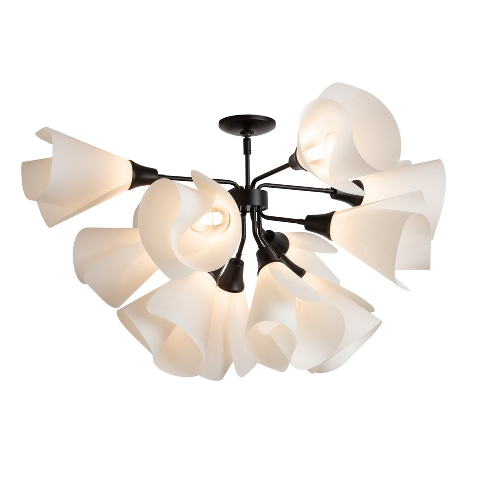 Hubbardton Forge - LED Semi-Flush Mount - Mobius - Black- Union Lighting Luminaires Decor