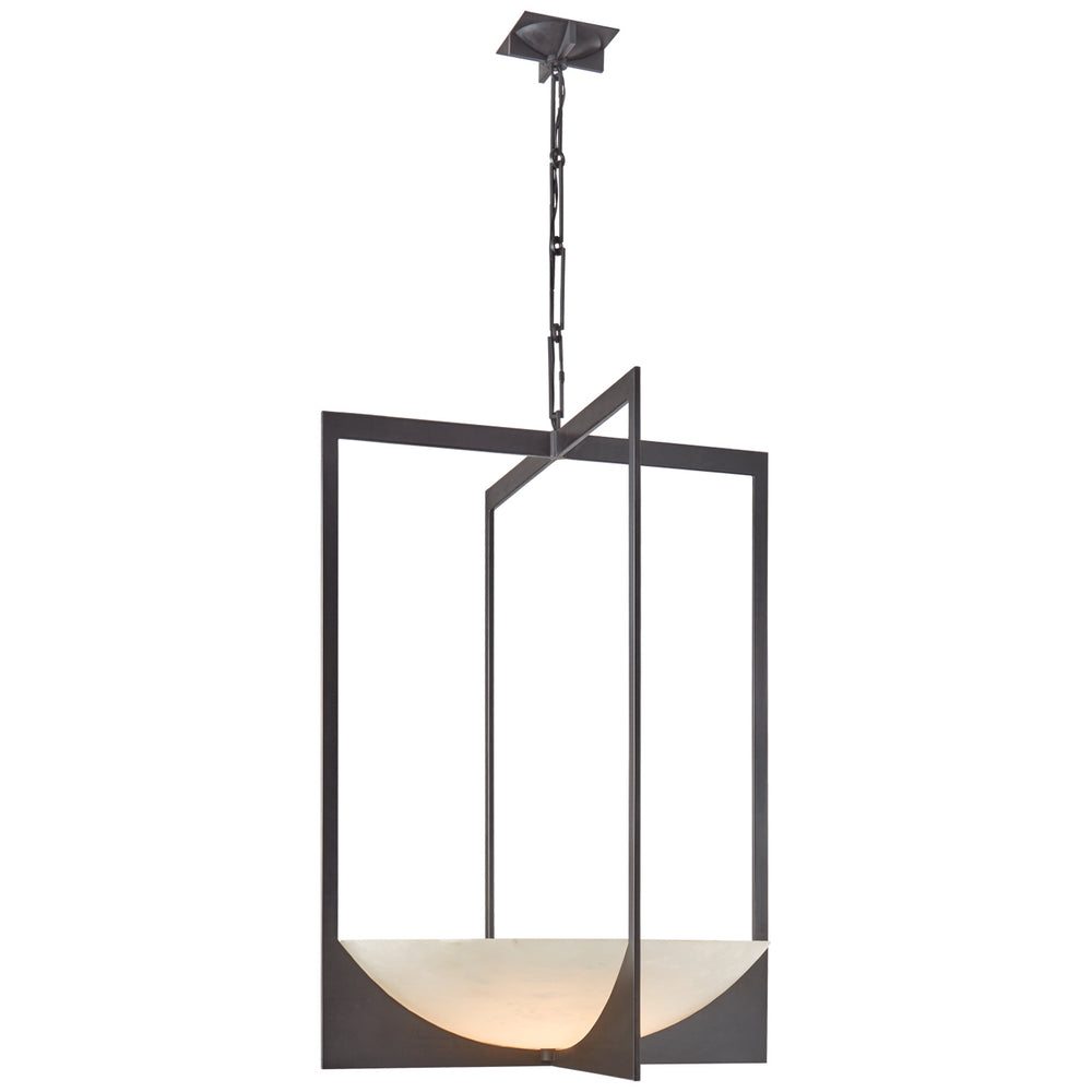 Ralph Lauren Canada - LED Chandelier - Michaela - Aged Iron and Alabaster- Union Lighting Luminaires Decor