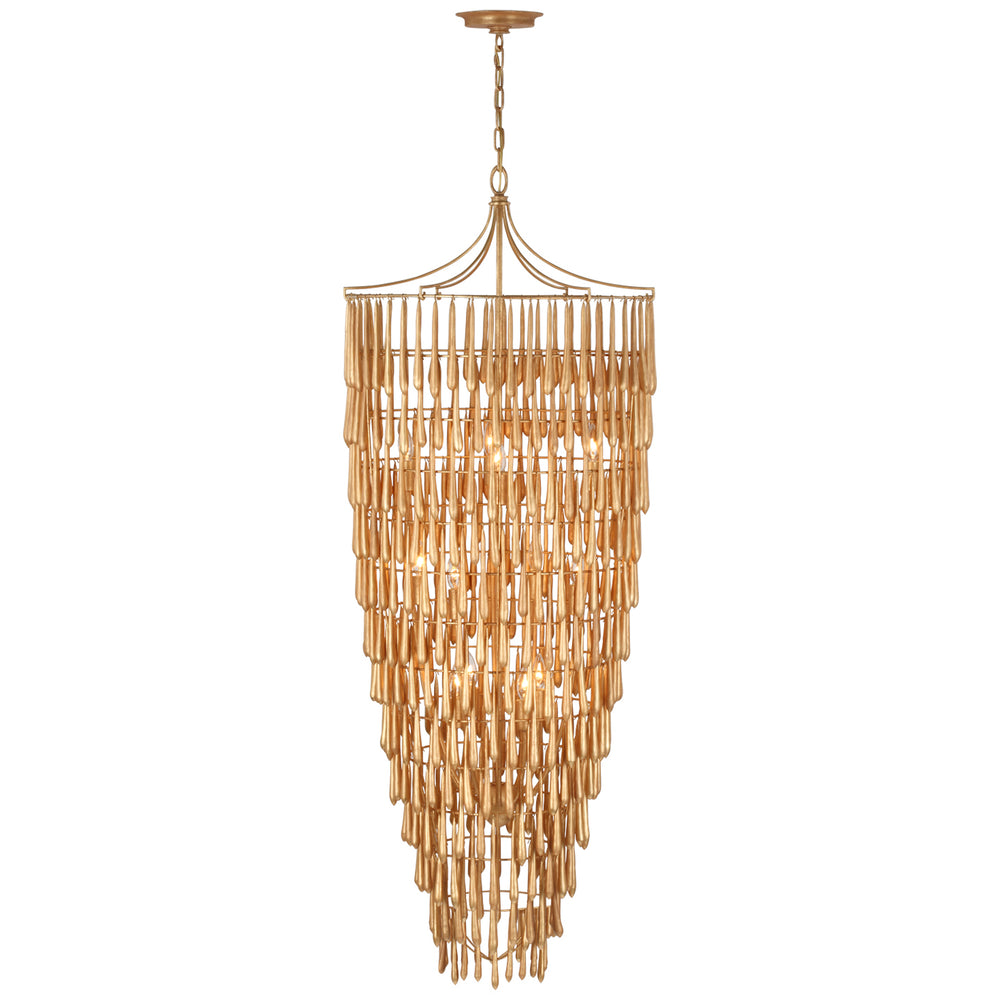 Visual Comfort Signature Canada - LED Chandelier - Vacarro - Antique Gold Leaf- Union Lighting Luminaires Decor