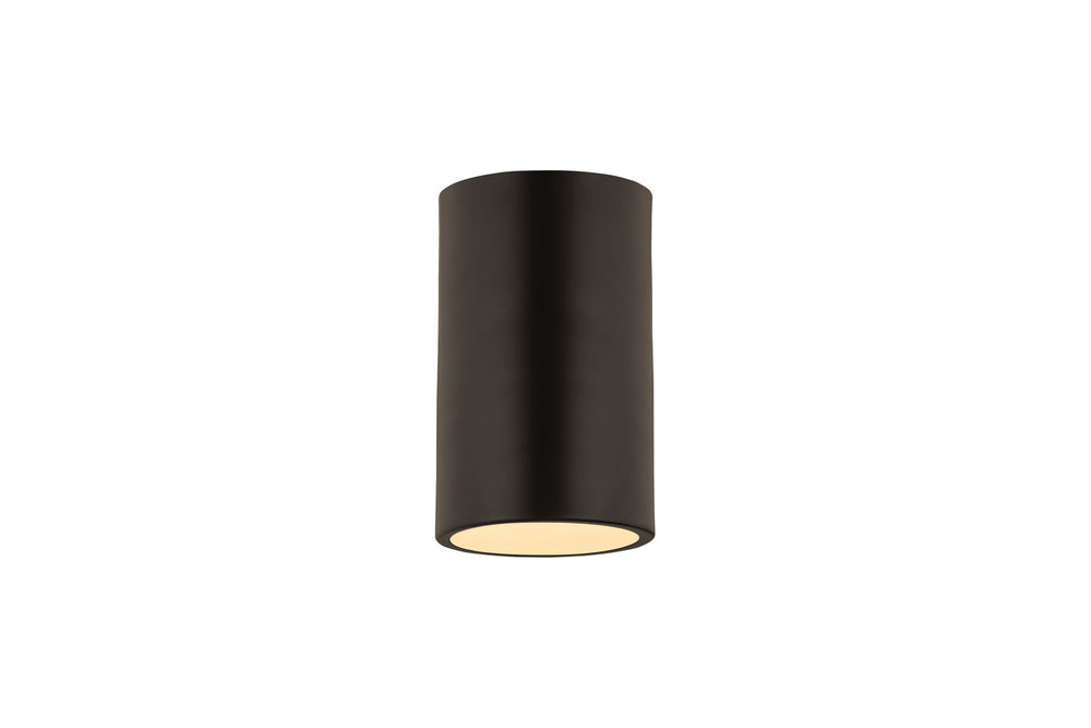 Z-Lite Canada - One Light Flush Mount - Harley - Matte Black- Union Lighting Luminaires Decor