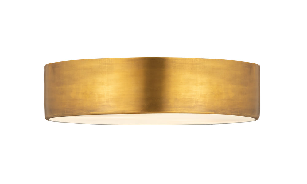 Z-Lite Canada - Four Light Flush Mount - Harley - Rubbed Brass- Union Lighting Luminaires Decor