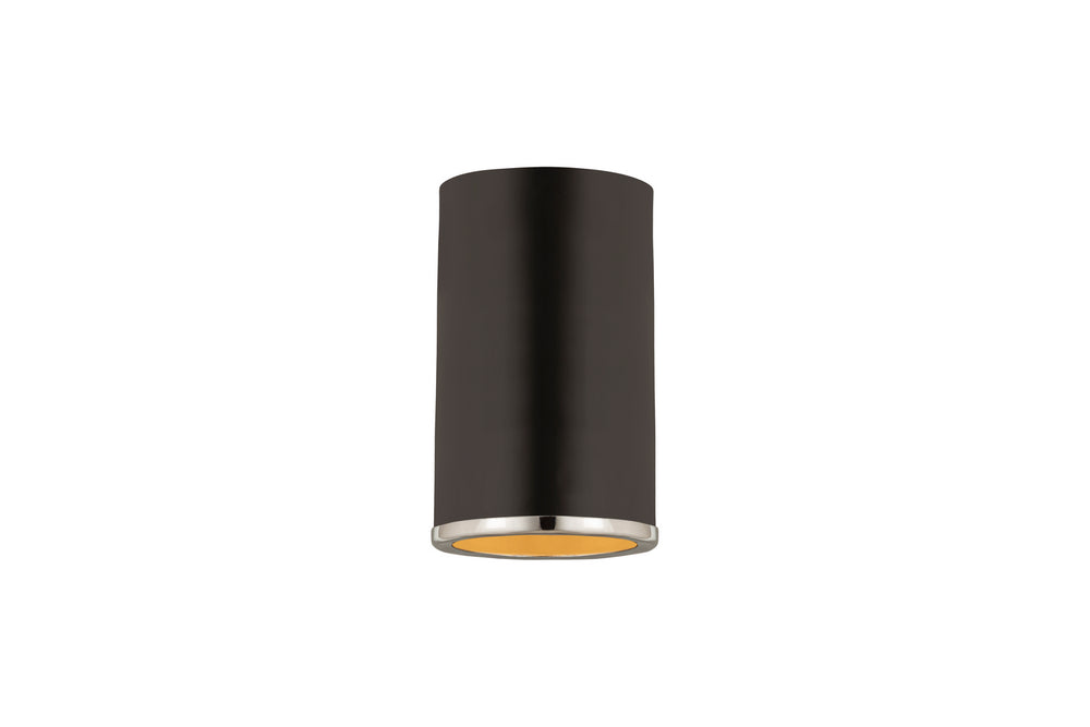 Z-Lite Canada - One Light Flush Mount - Arlo - Matte Black / Chrome- Union Lighting Luminaires Decor