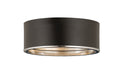 Z-Lite Canada - Three Light Flush Mount - Arlo - Matte Black / Chrome- Union Lighting Luminaires Decor